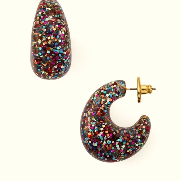 Kate Spade glitter earrings SO CUTE!!! - Picture 2 of 4
